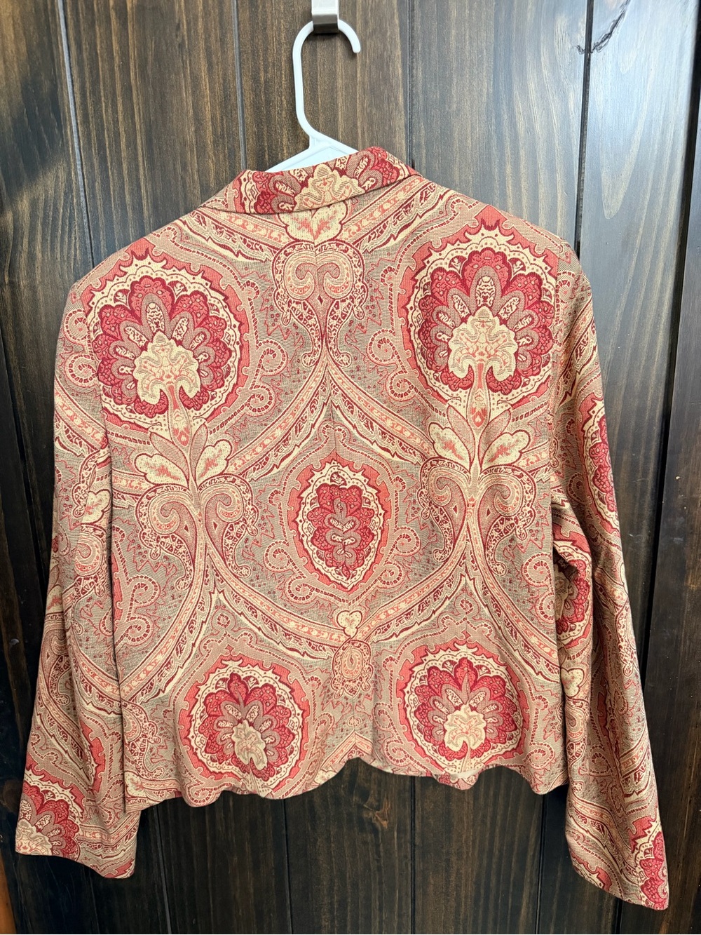 Judith Hart Collection Brocade Tapestry Blazer with Antique Button-Size:Large - Picture 7 of 7